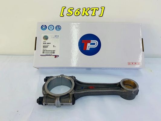 Black 4D94 Engine Connecting Rod S6K 34319-01012 With Piston