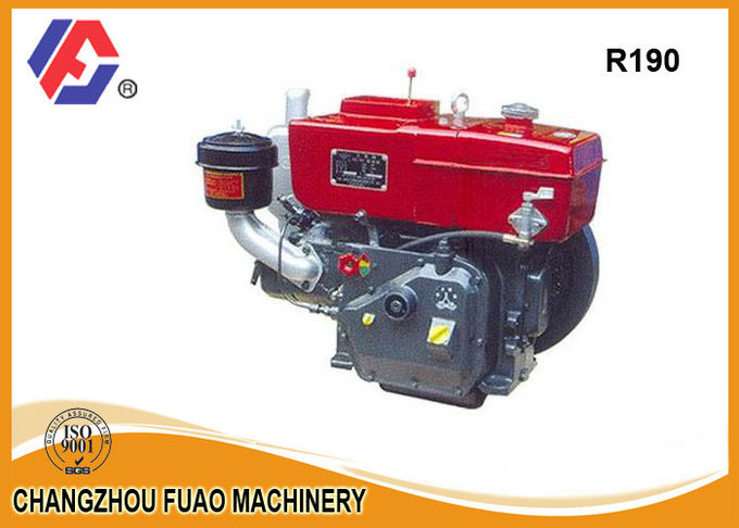 Water Cooled Dongfeng Single Cylinder Diesel Engines R190 10HP For Farming Machine